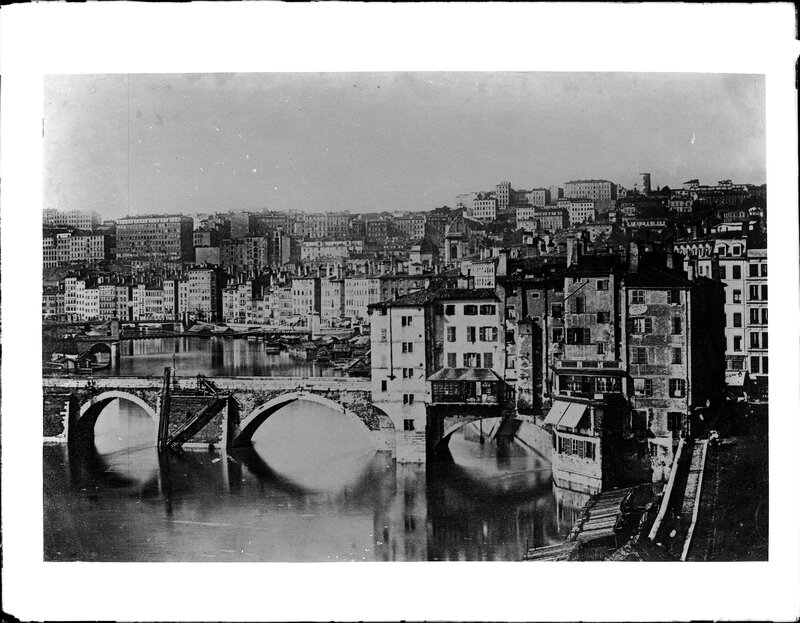 Historic view of Lyon cityscape