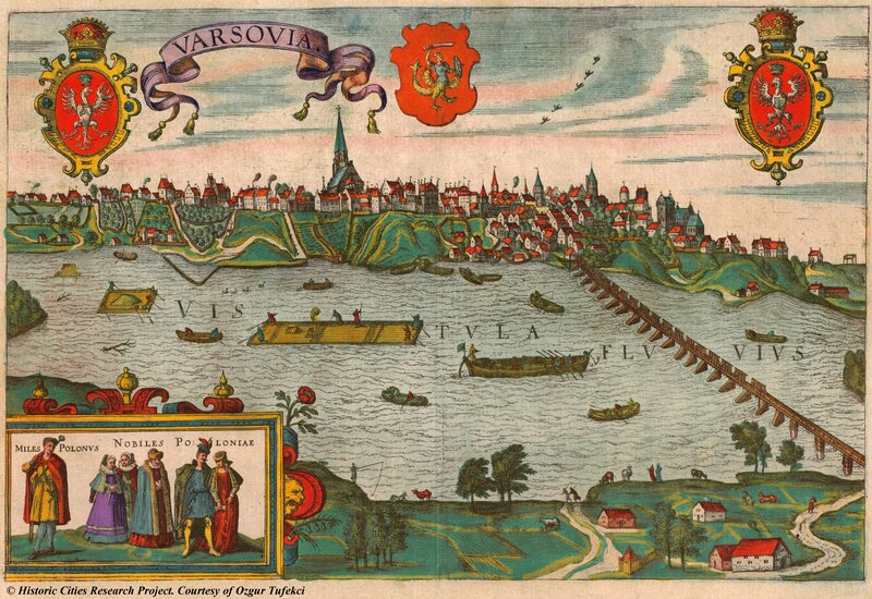 Historic view of Warsaw