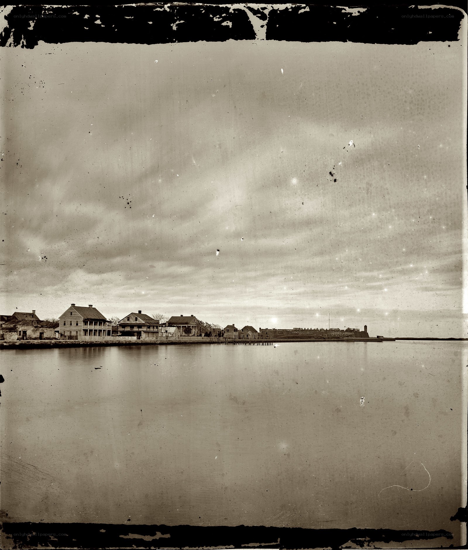 Historic waterfront view
