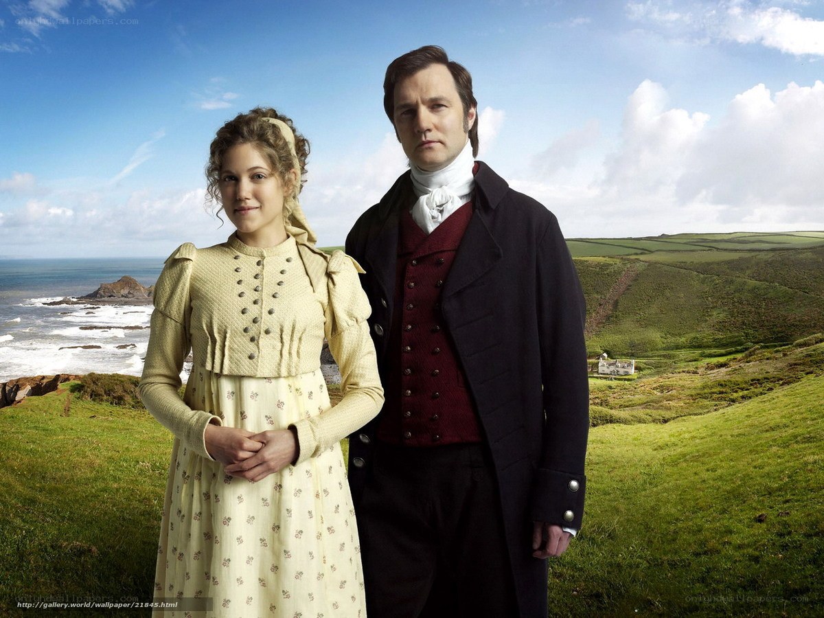 historical couple on a cliff