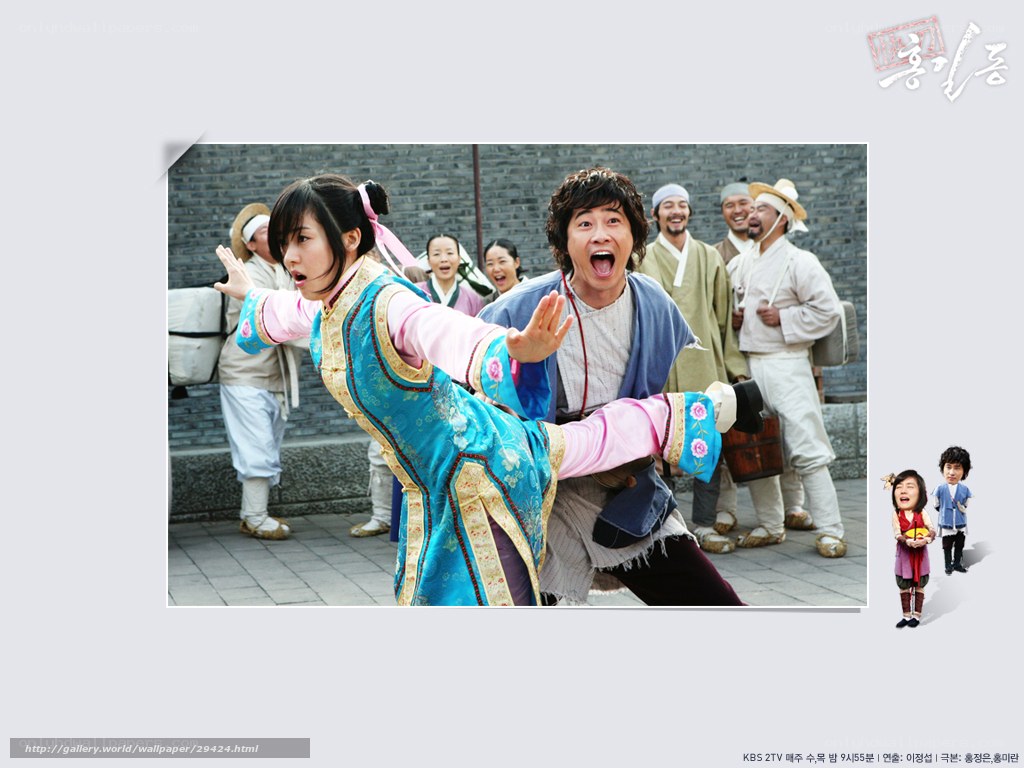 Historical drama scene with actors