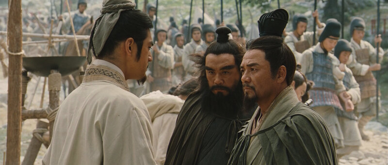 historical drama scene with warriors