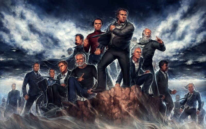 Historical figures in storm