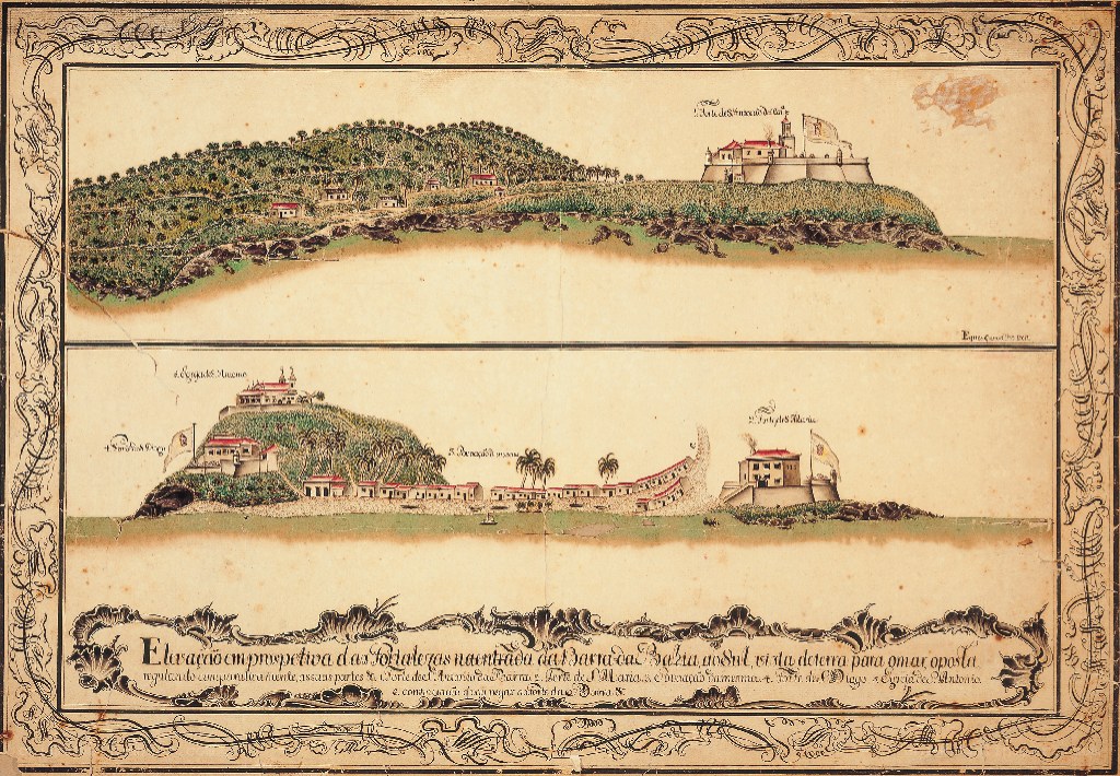 Historical fort illustration