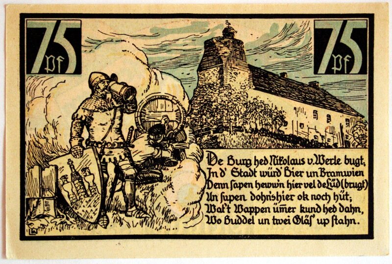 Historical German banknote