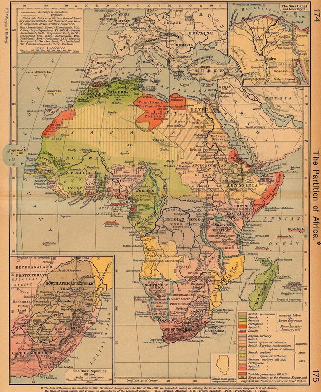 Historical Map of Africa — Green