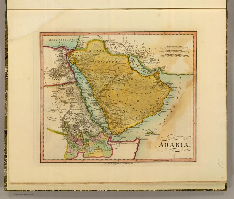 Historical map of Arabia