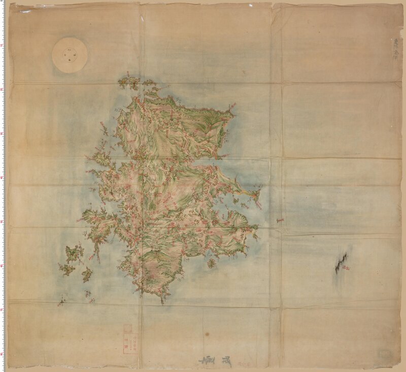 Historical map of Jeju Island