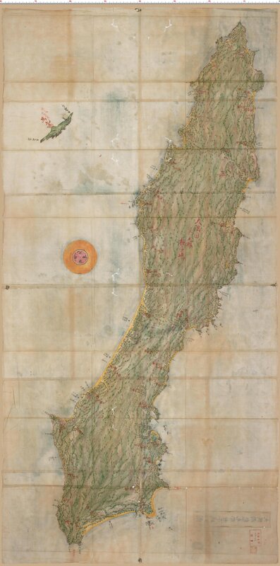 Historical map of Kyushu Island