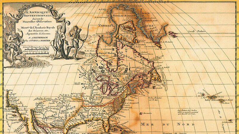 Historical Map of North America