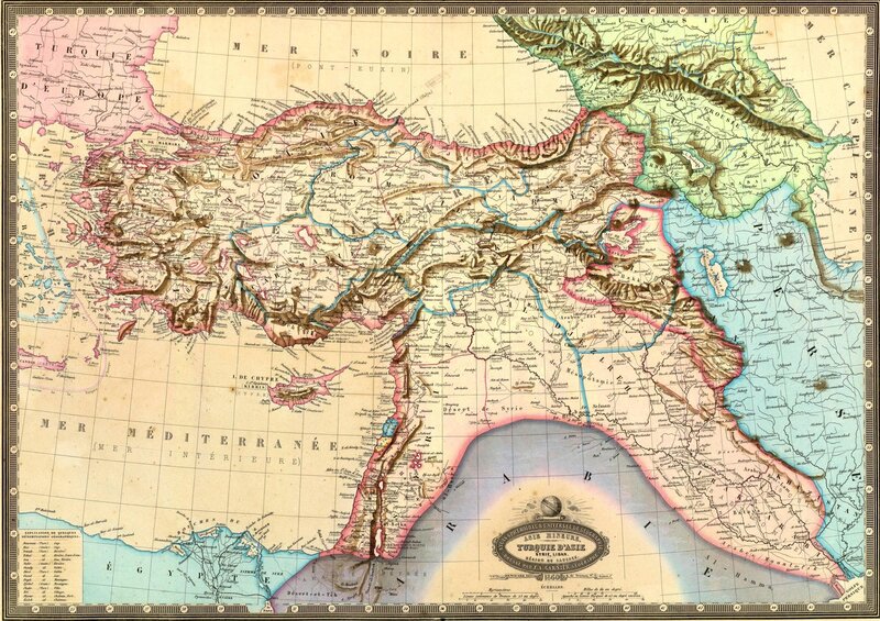 Historical map of Ottoman Empire