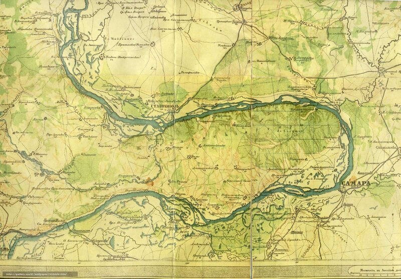 Historical map of Samara region