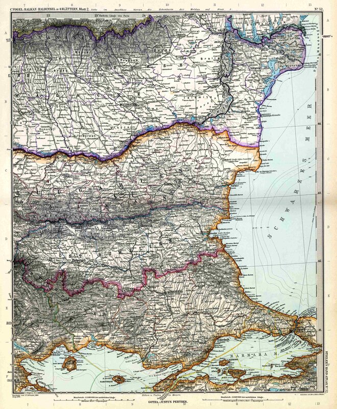 Historical map of the Balkans