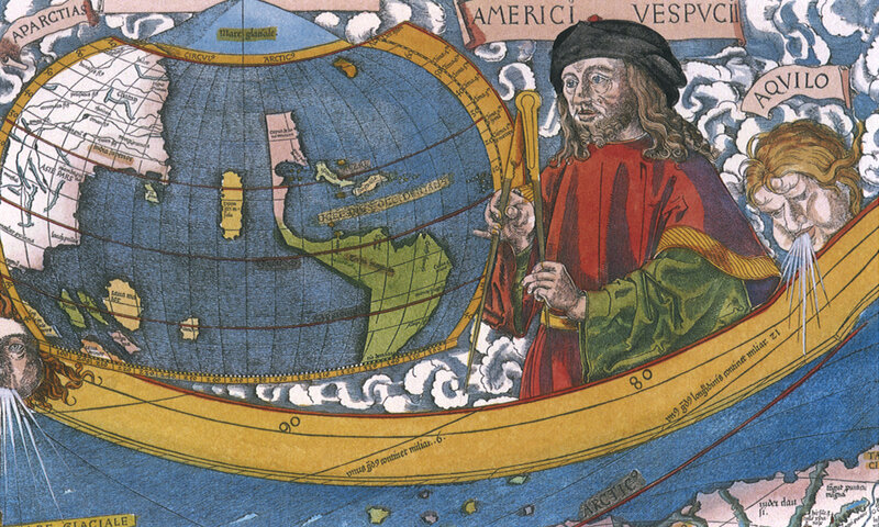 Historical map of the world