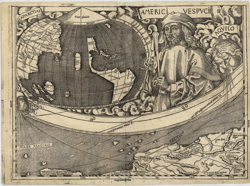 Historical map of the world