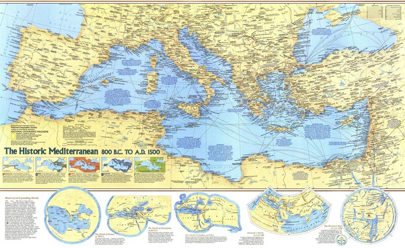 Historical Mediterranean Map
