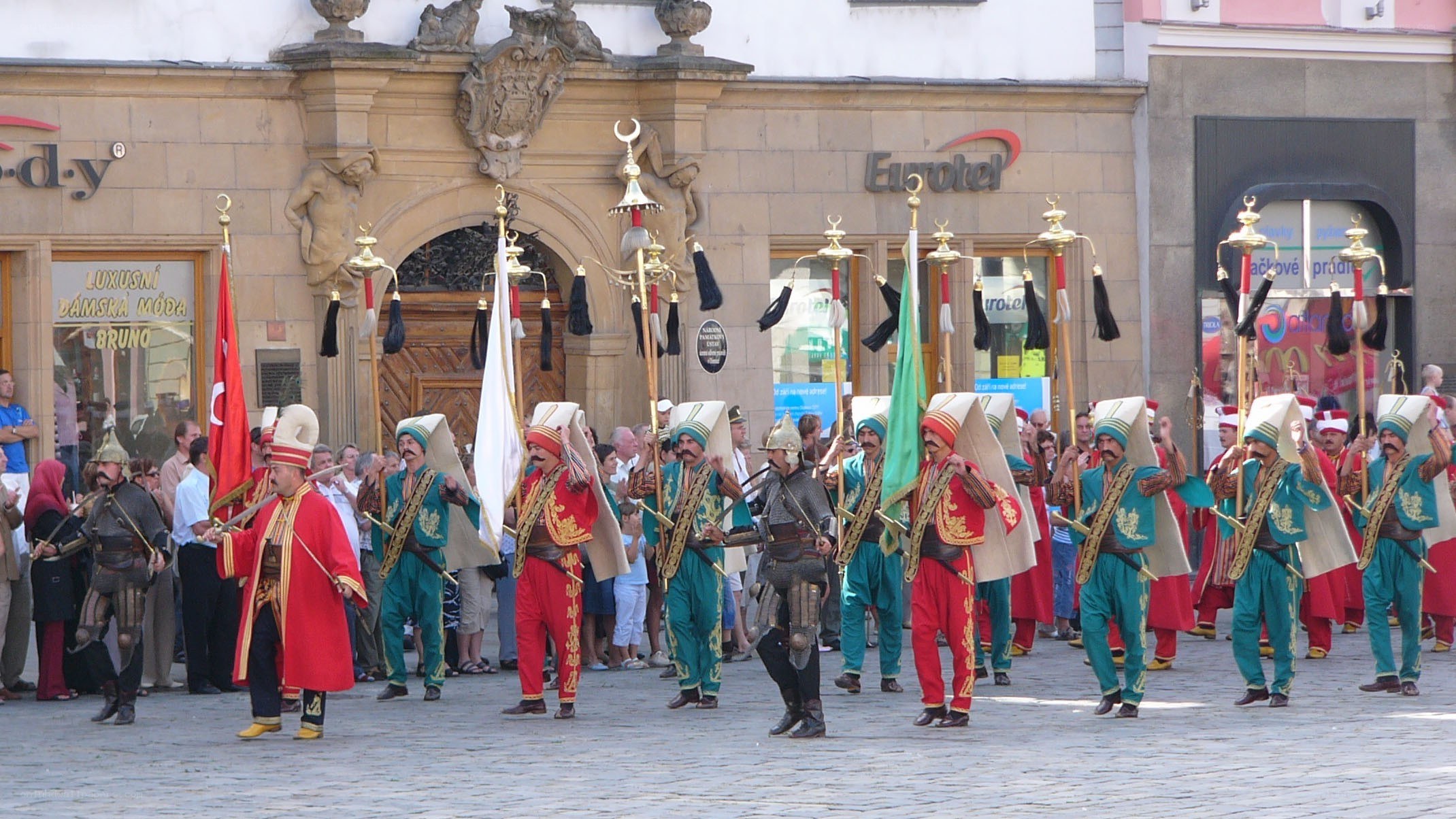 Historical reenactment parade