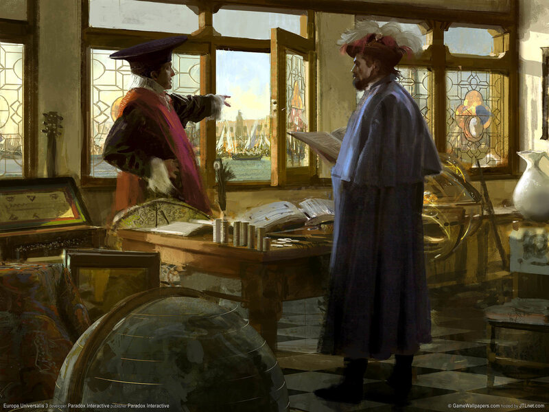 Historical scholars in a study