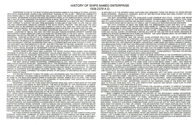 History of Enterprise