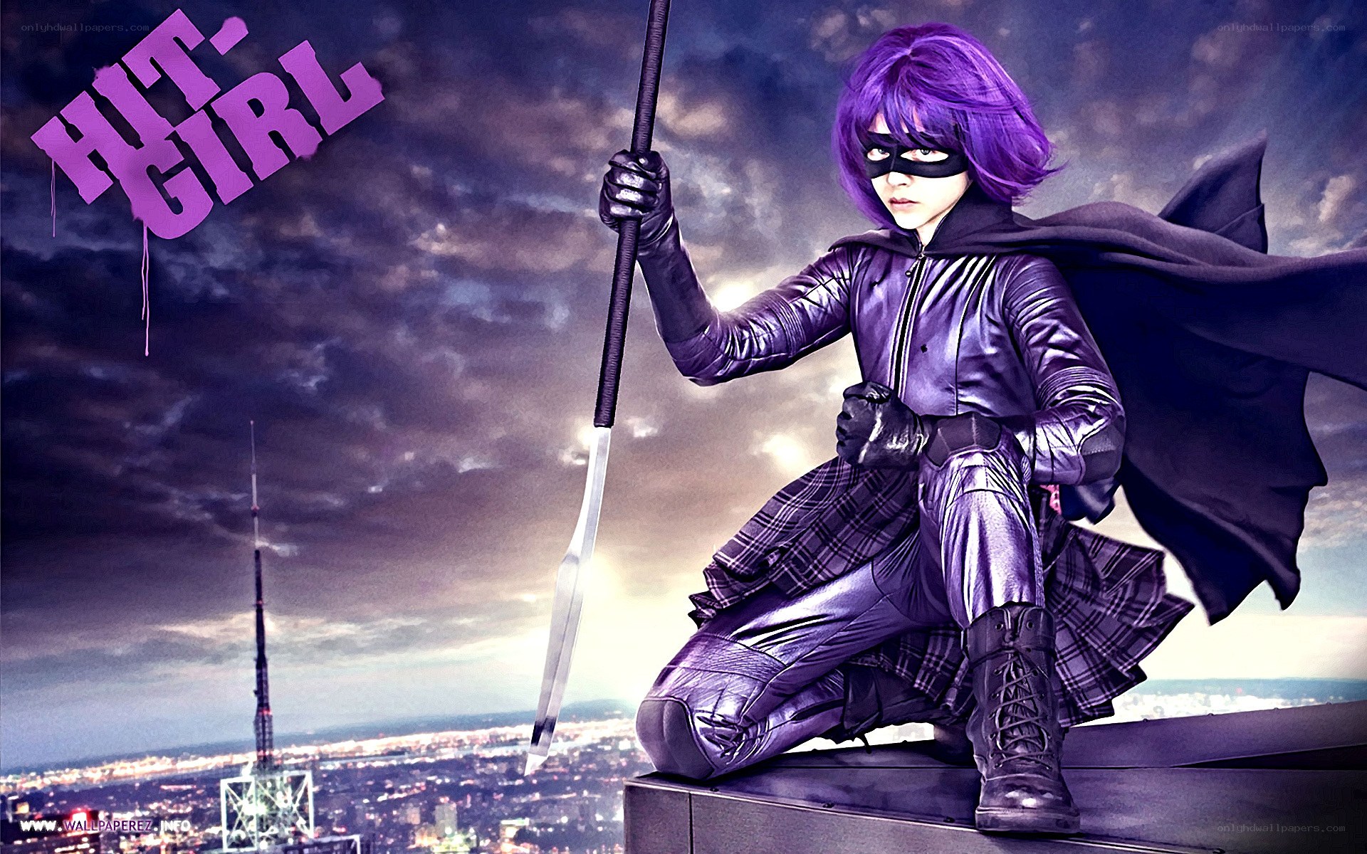 Hit-Girl action pose