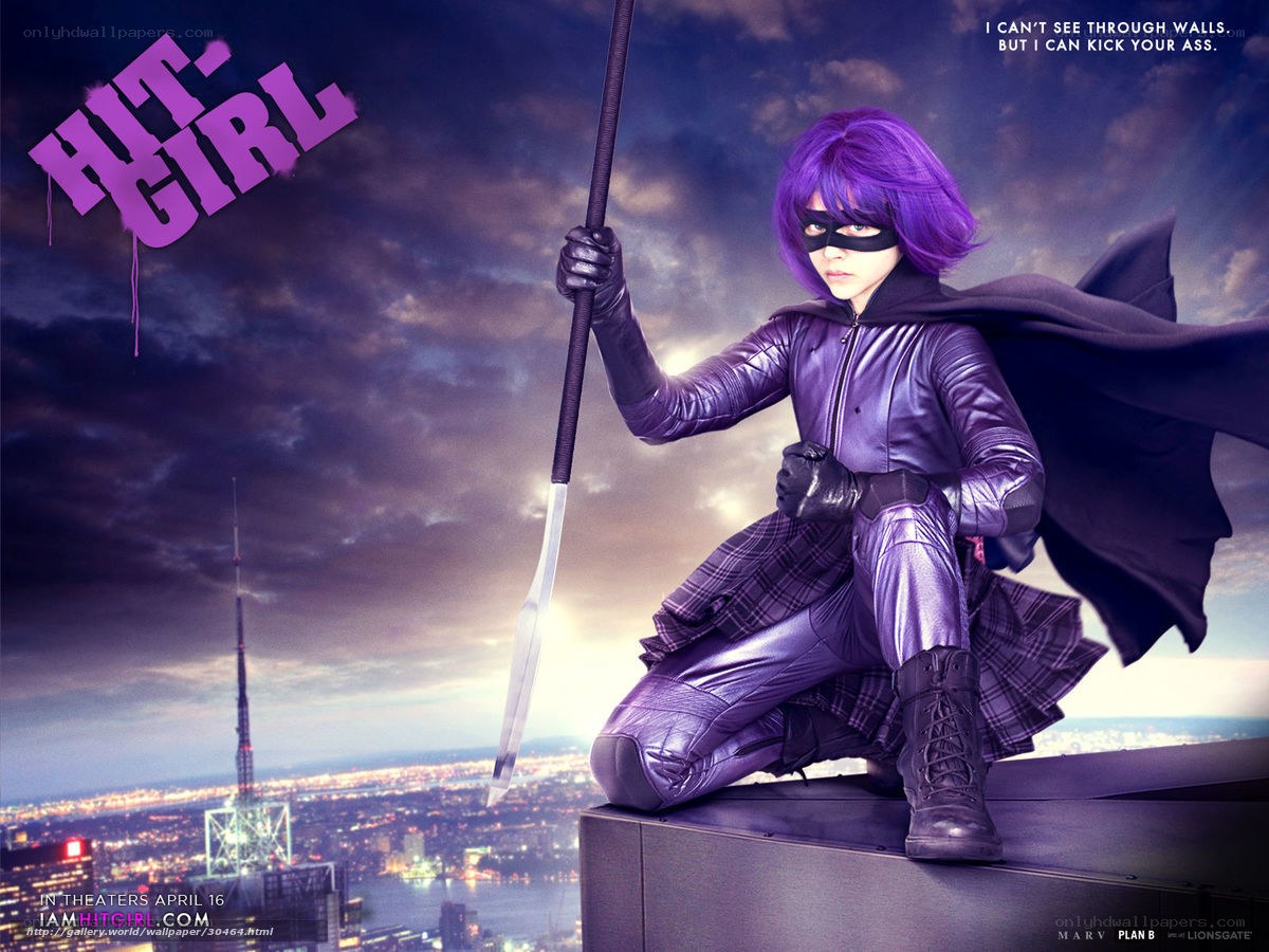 Hit-Girl action poster