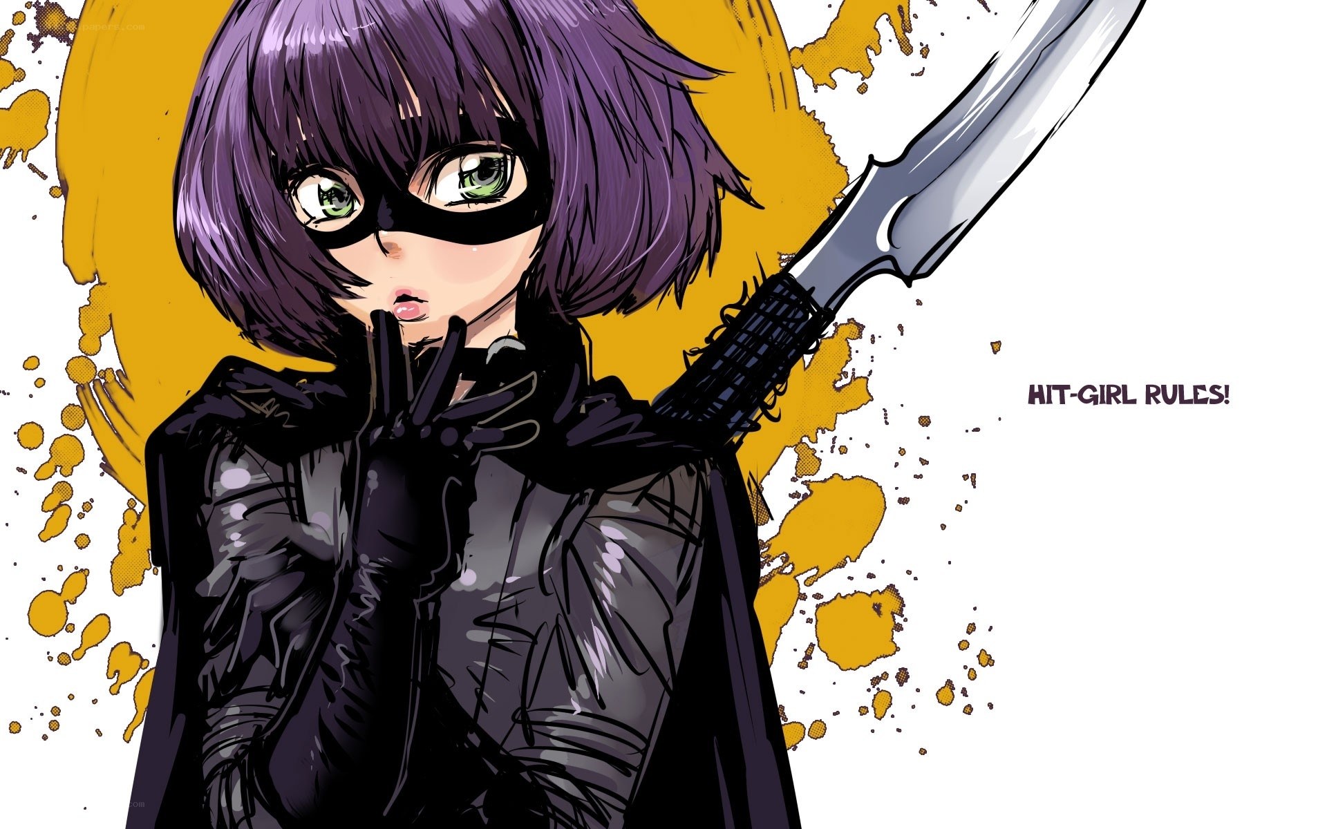 hit-girl with sword
