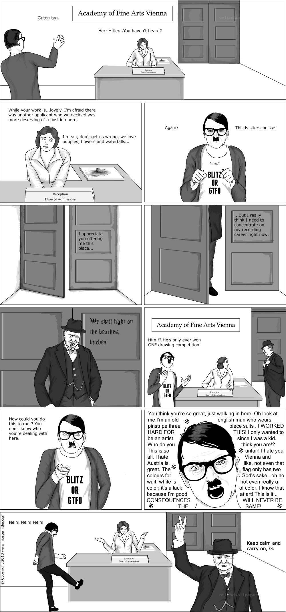 Hitler at art school