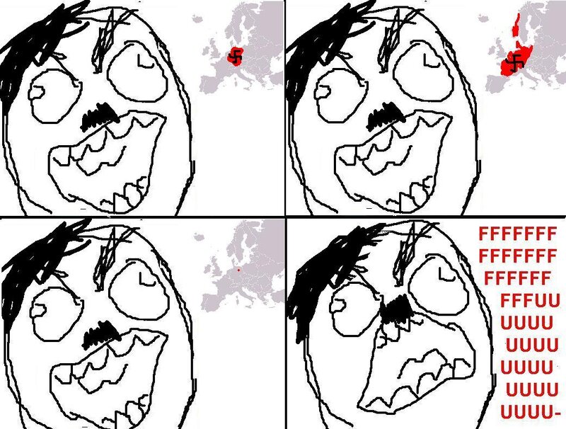 Hitler meme with map