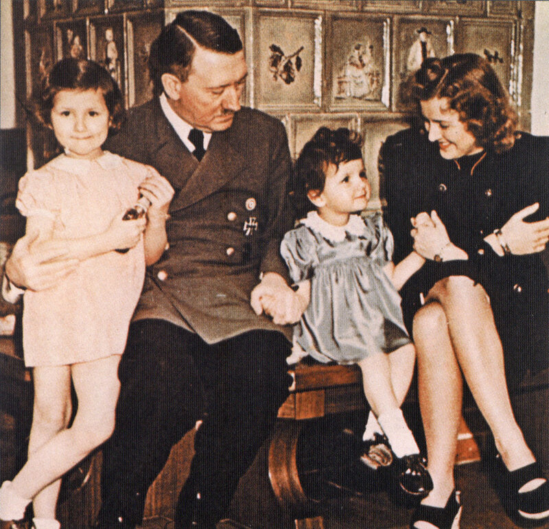 Hitler with two children