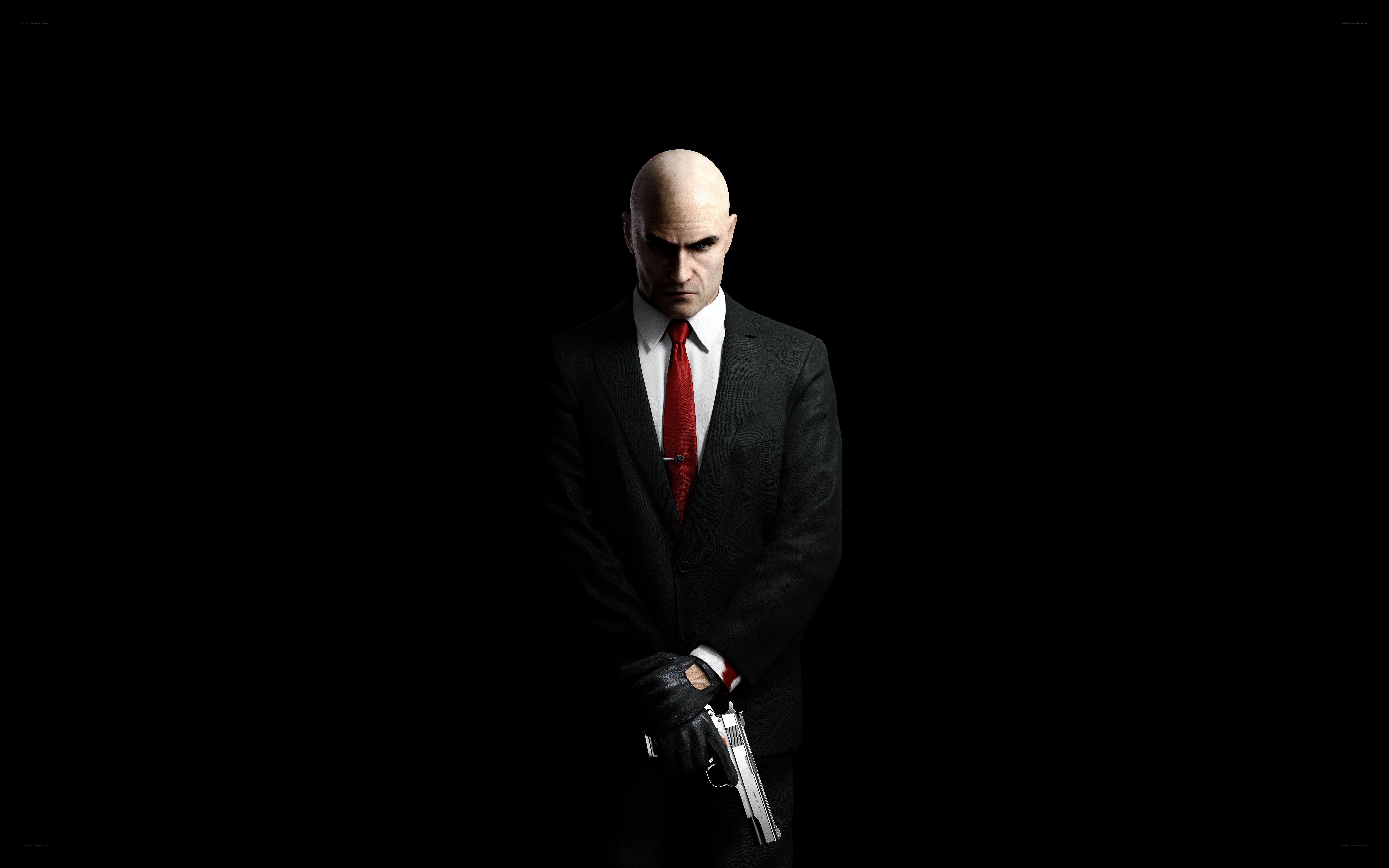 Hitman character in black suit