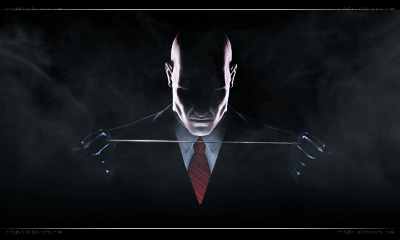 Hitman character with string