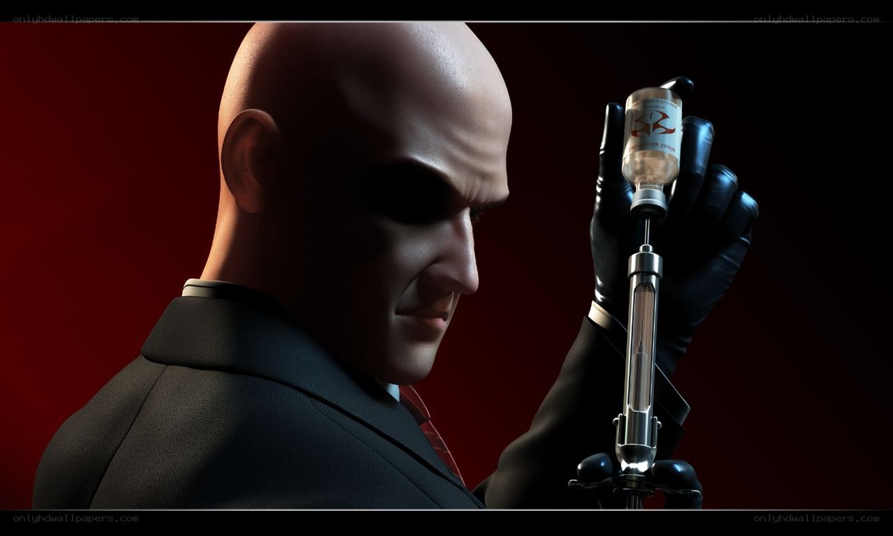 Hitman character with syringe