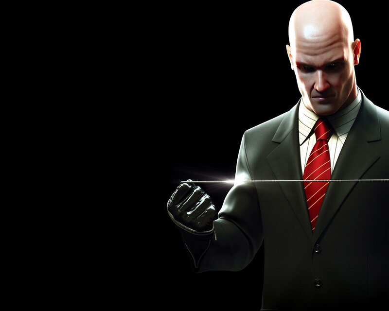 Hitman character with wire