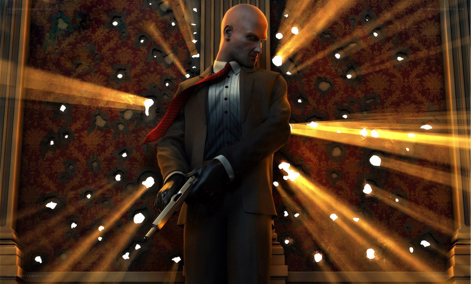 Hitman in a bullet-riddled room