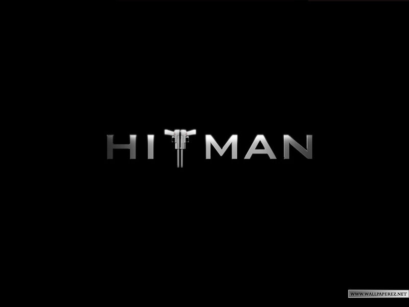 Hitman logo on black background