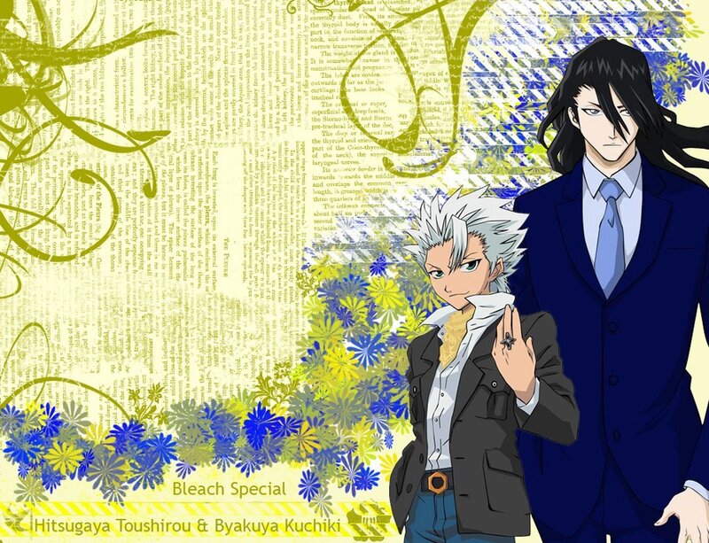 Hitsugaya and Byakuya characters