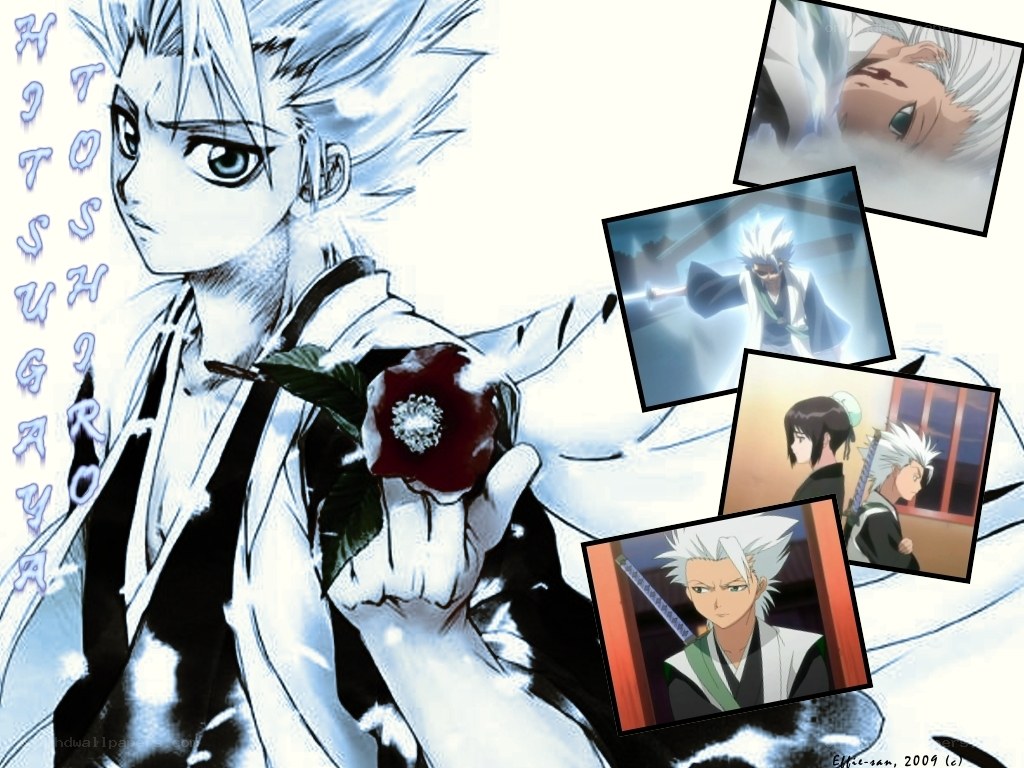 Hitsugaya character collage