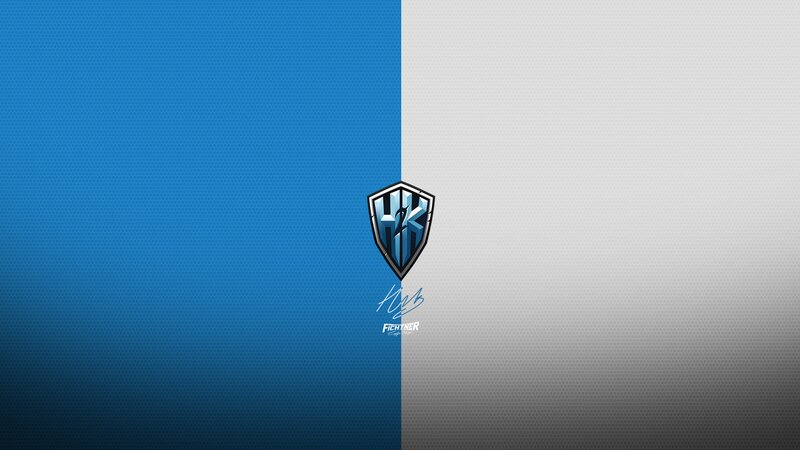 HK Logo on Split Background