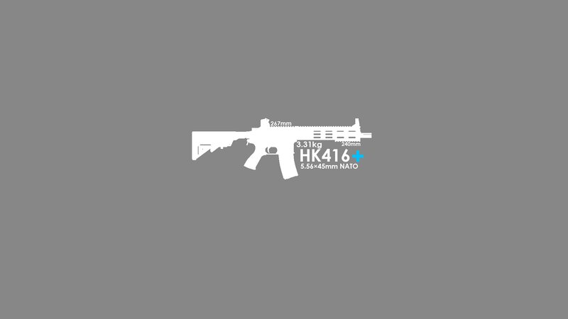 HK416+ Rifle Silhouette