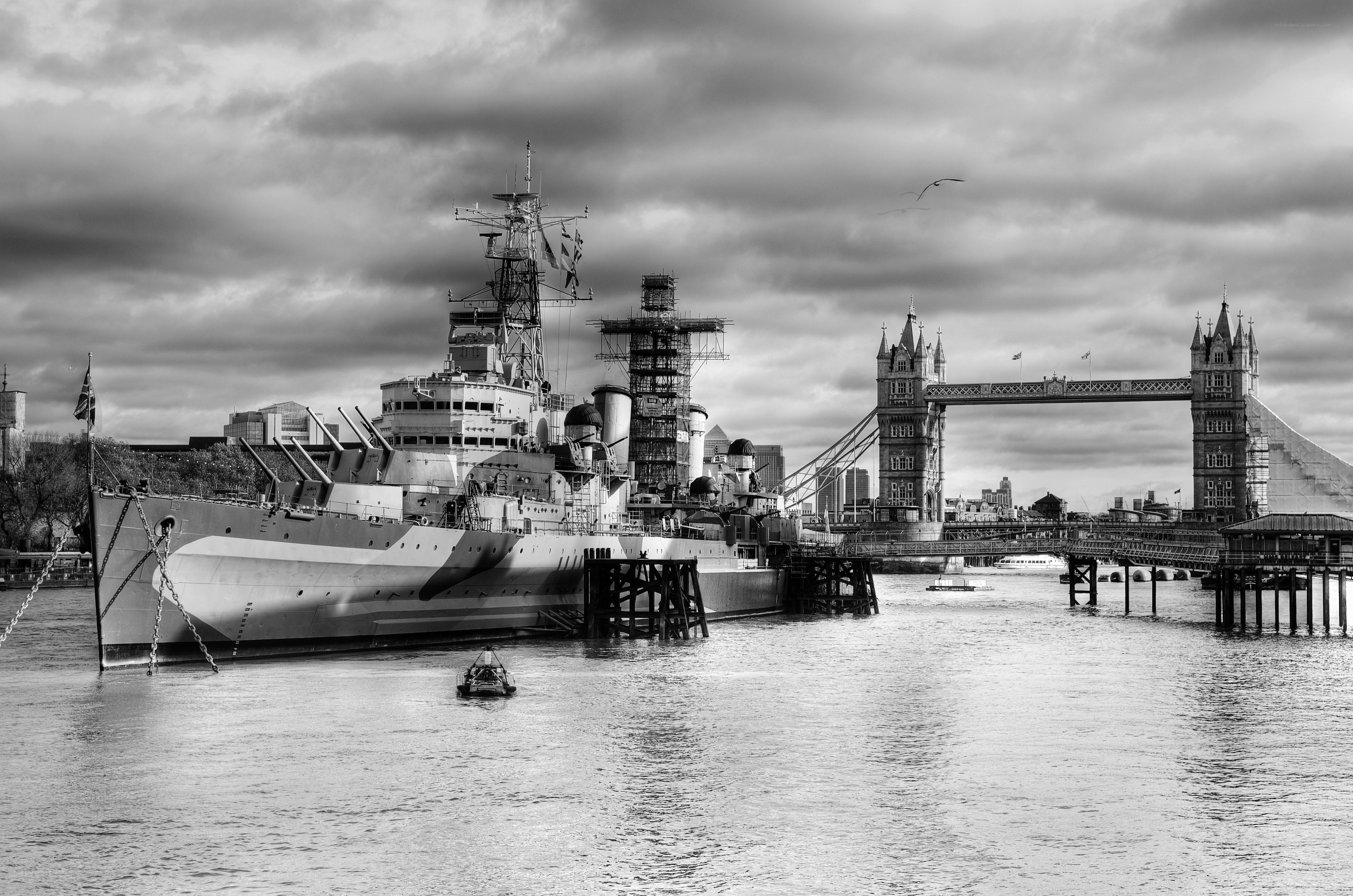 HMS Belfast and Tower Bridge