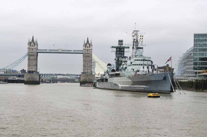 HMS Belfast and Tower Bridge