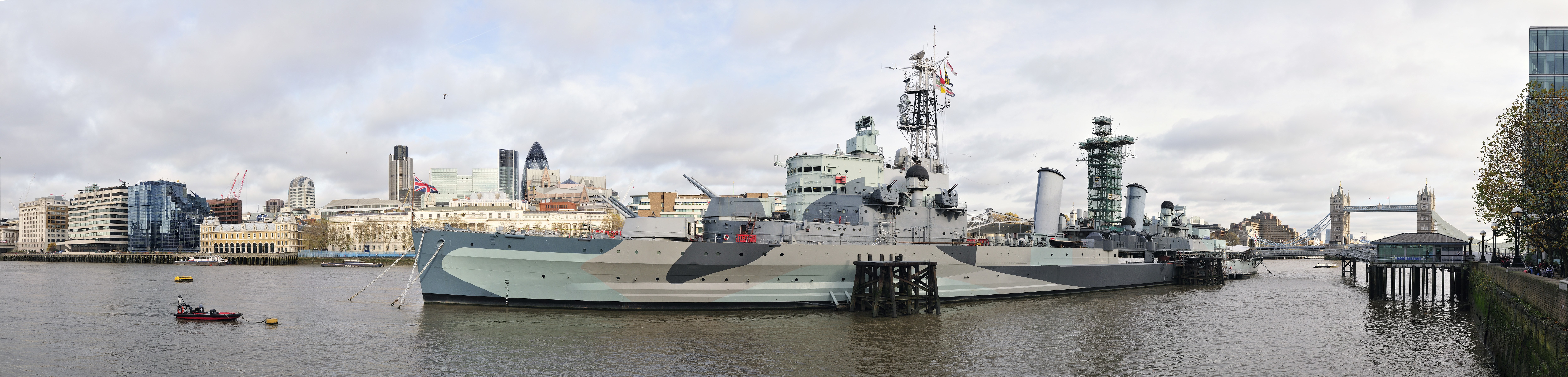 HMS Belfast on the Thames