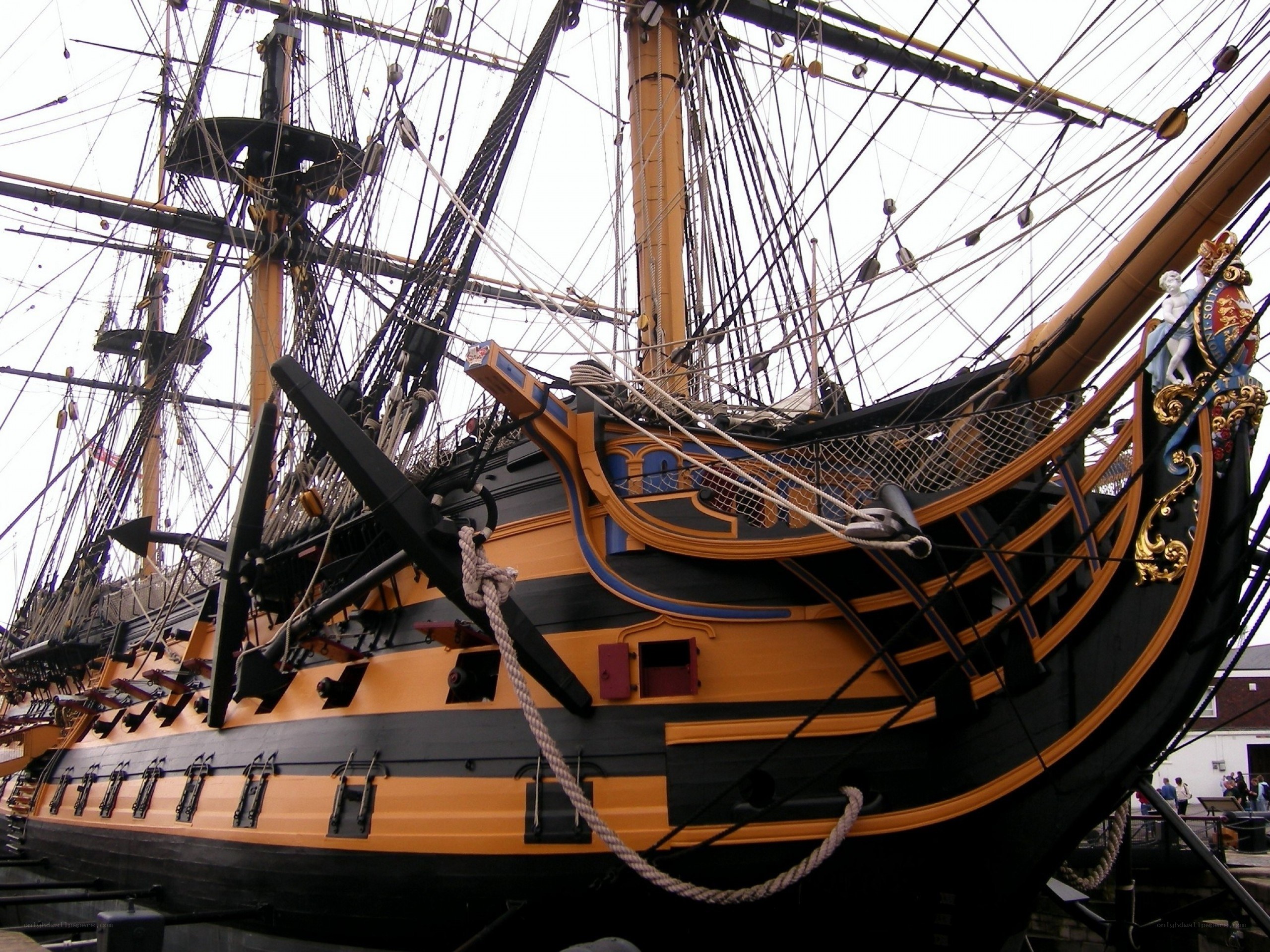 HMS Victory ship hull
