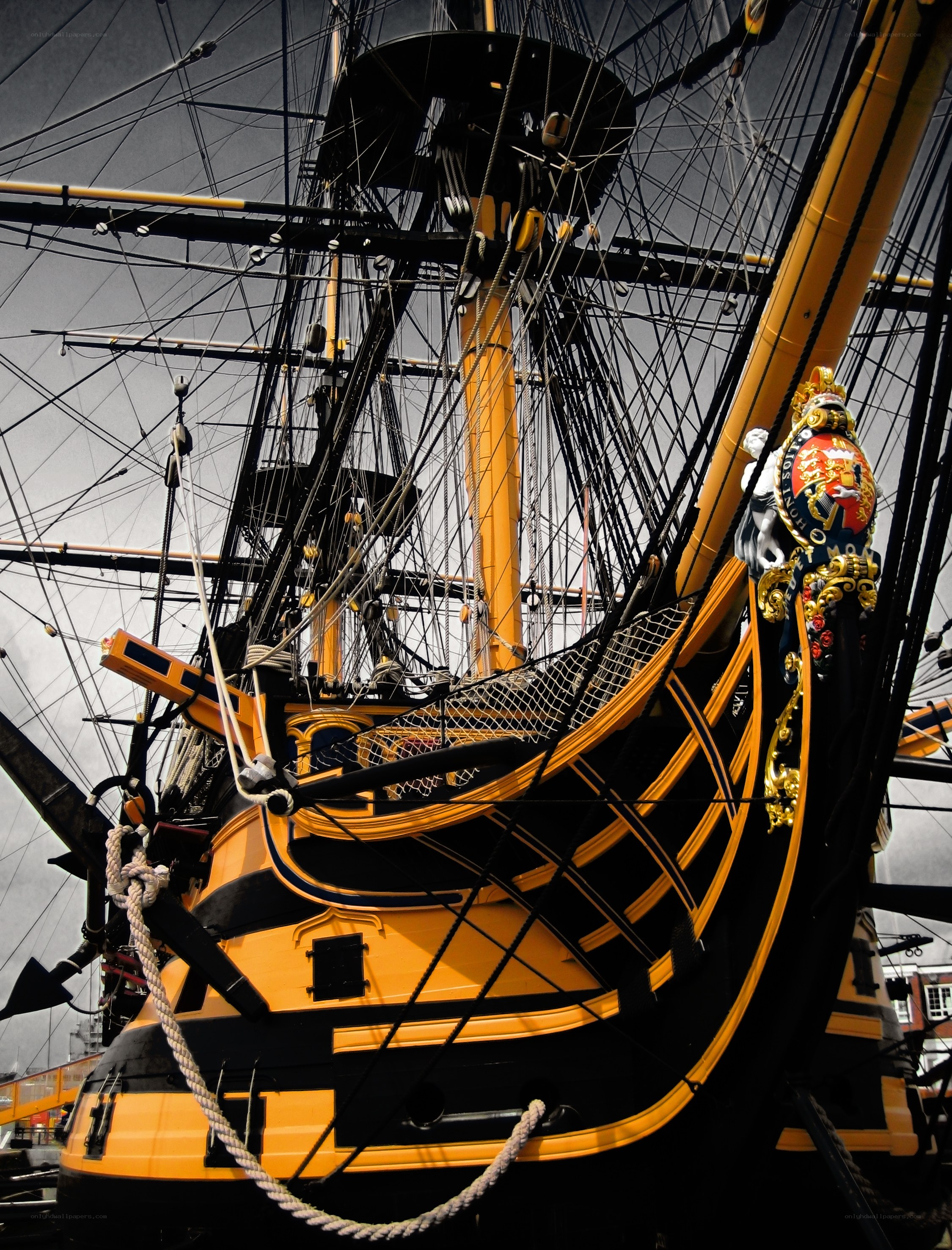 HMS Victory ship stern