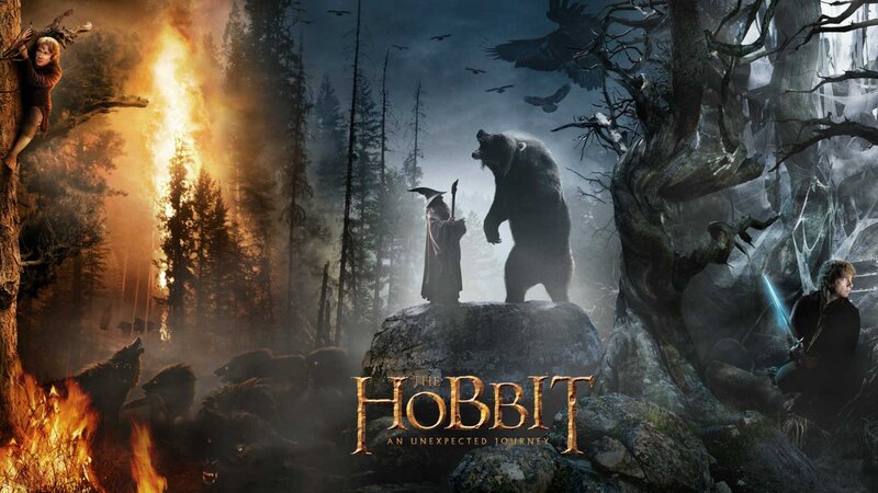 Hobbit and Bear in Forest — Brown