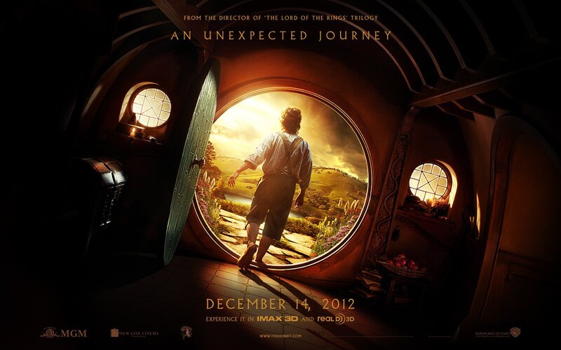Hobbit at Door — Brown, Dramatic, Sunset