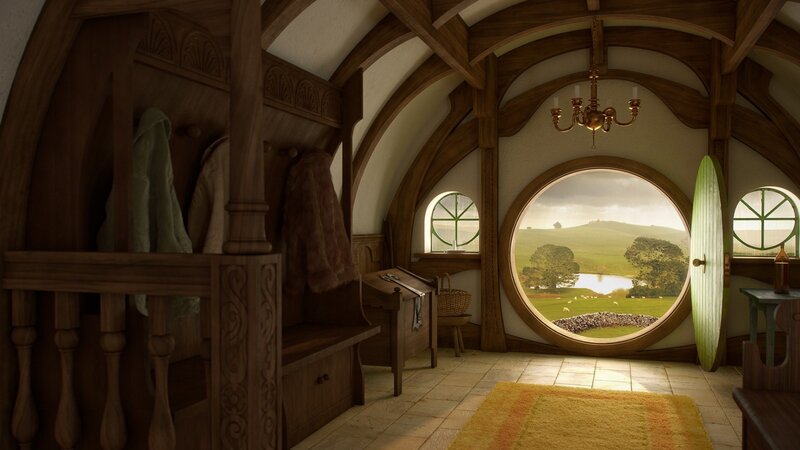 Hobbit Hole Interior — Brown