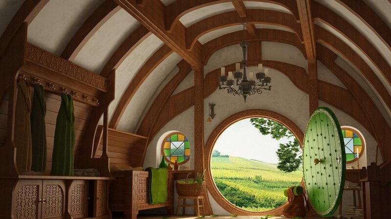 Hobbit Hole Interior — Green