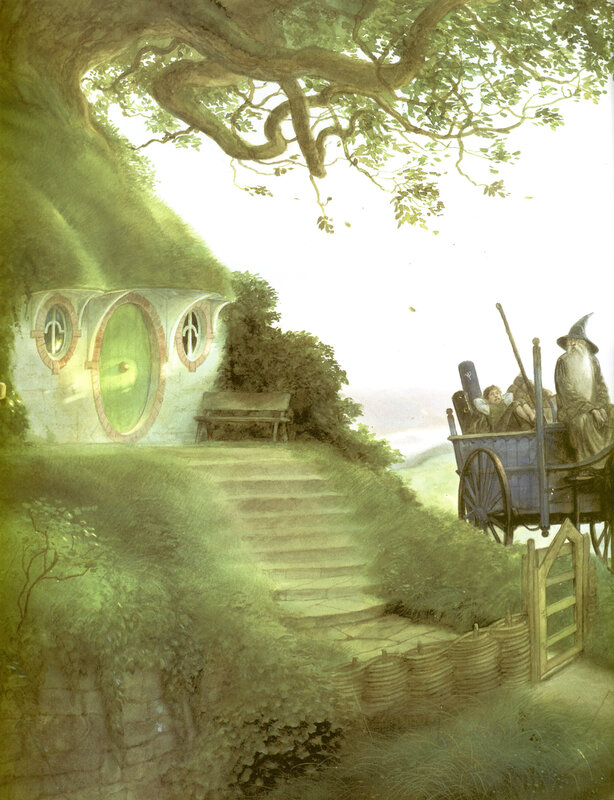 Hobbit hole with wagon