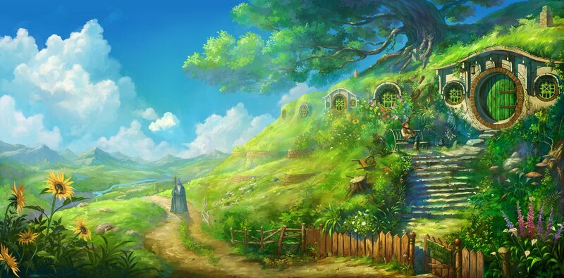 Hobbit Homes on a Hill — Green, Serene